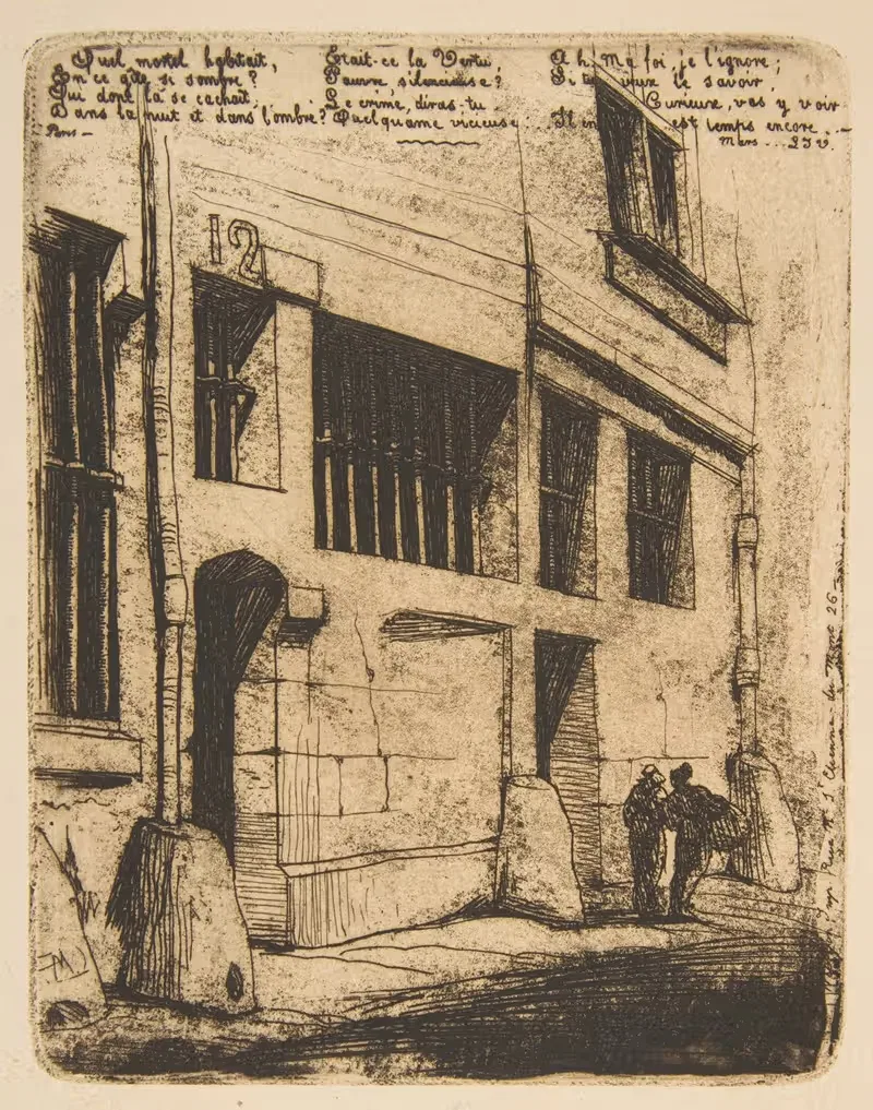 Rue des Mauvais Garçons, Paris — Charles Meryon