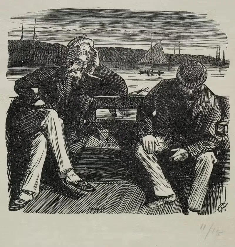 Леди Нелли – Флирт by Чарльз Самуэль Кин, 1869 — digital art print download