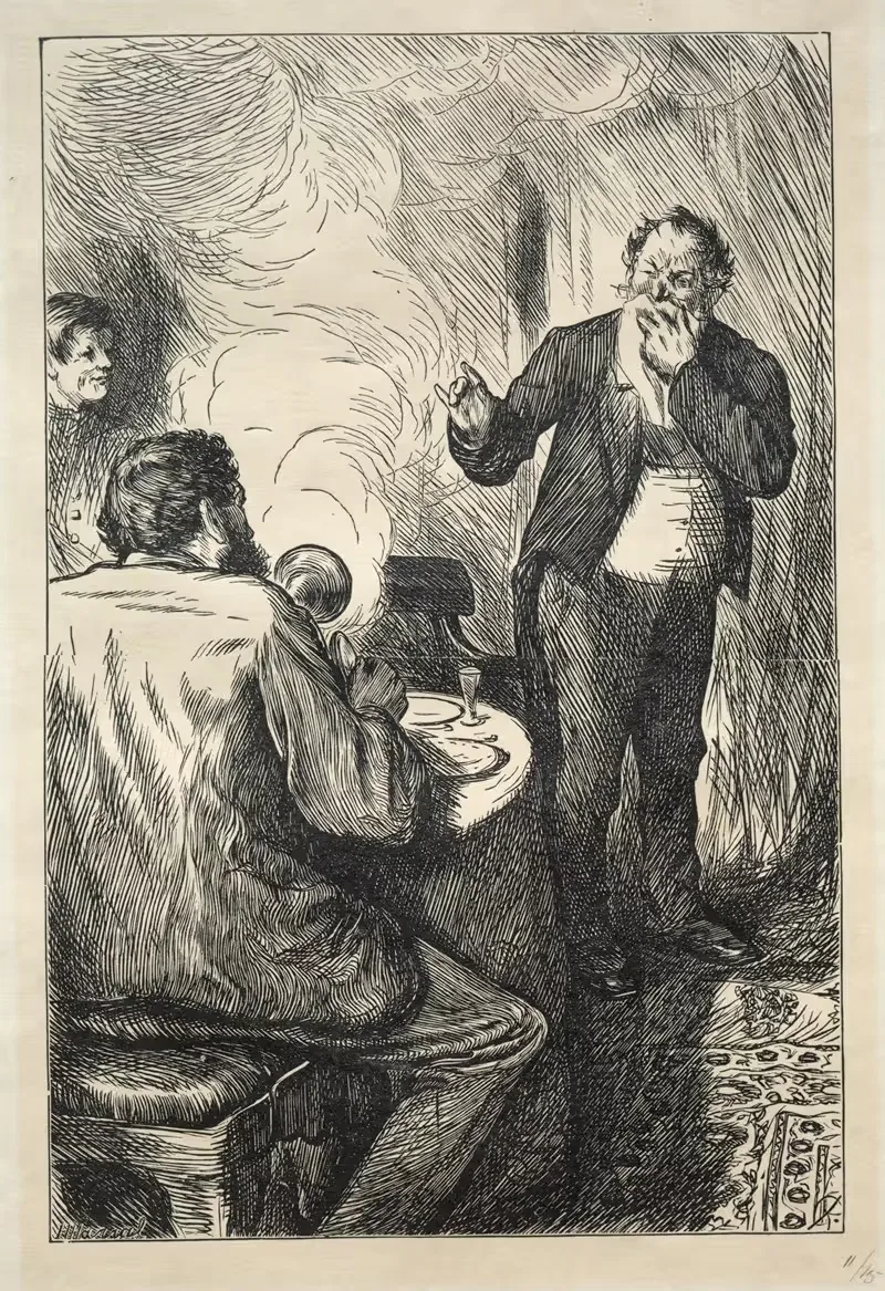 Курение строго запрещено by Чарльз Самуэль Кин, 1868 — digital art print download
