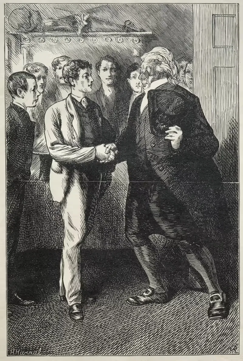 Ужин по степени Томкина и как он закончился by Чарльз Самуэль Кин, 1868 — digital art print download