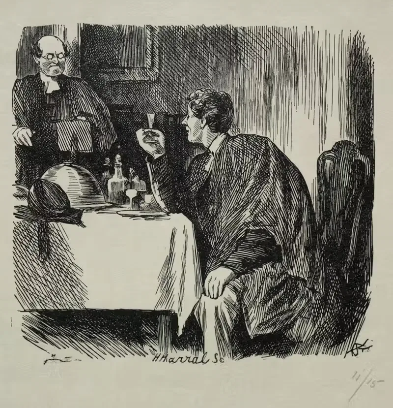 Ужин по степени Томкина и как он закончился by Чарльз Самуэль Кин, 1868 — digital art print download