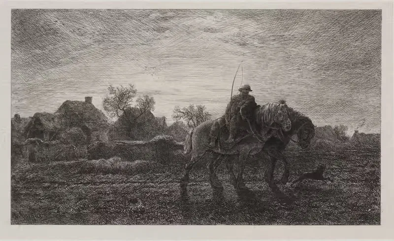 Утро by Шарль Эмиль Жак, 1864 — digital art print download