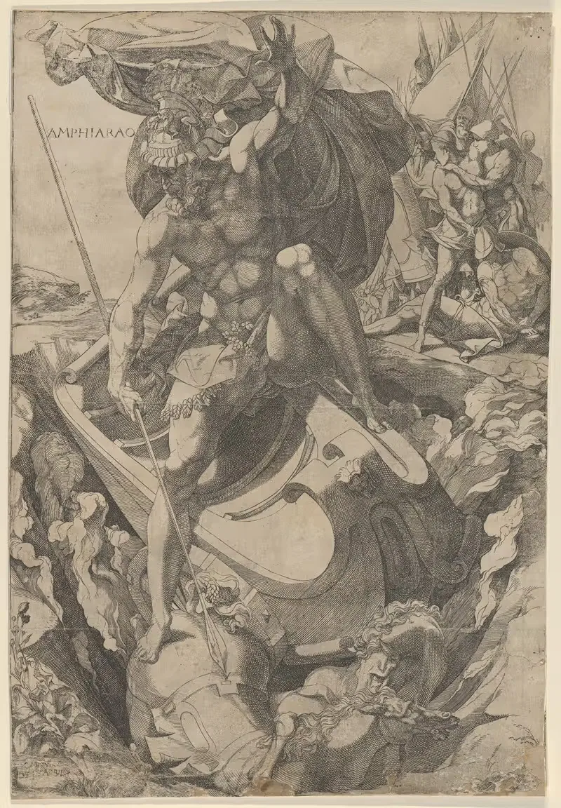Amphiaraus by Domenico del Barbiere — digital art print download