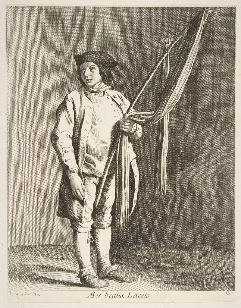 Продавец кружев by Эдме Бушардон, 1737-1746 — digital art print download