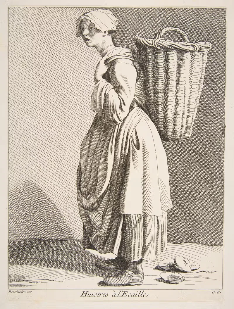 Продавец устриц by Эдме Бушардон, 1737-1746 — digital art print download