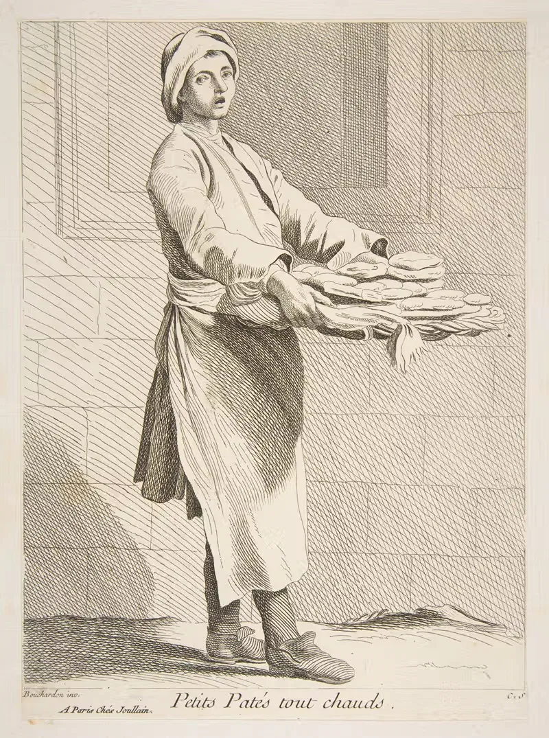 Продавец выпечки by Эдме Бушардон, 1737-1746 — digital art print download