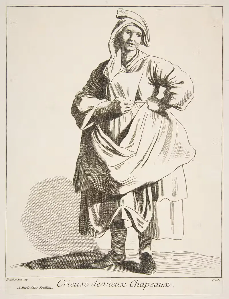 Peddler of Old Hats — Edmé Bouchardon