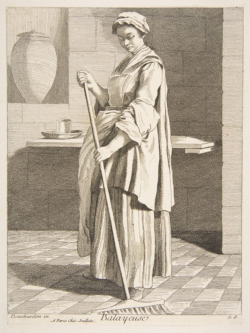 Уборщик by Эдме Бушардон, 1737-1746 — digital art print download