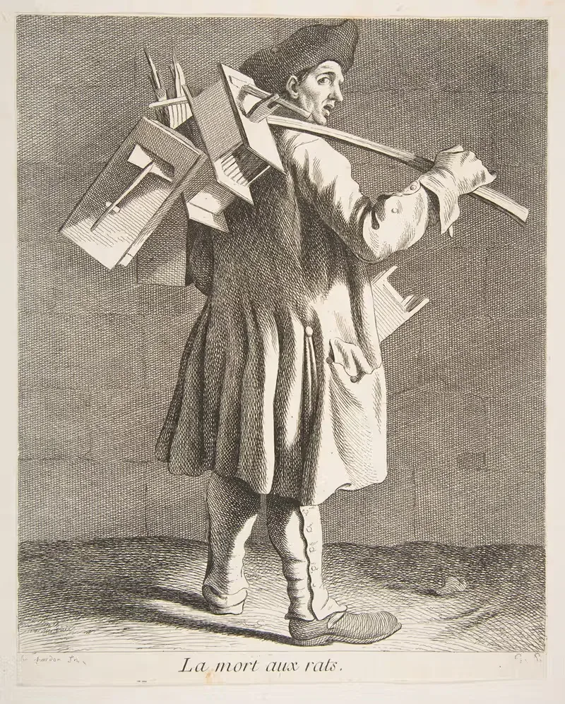 Ловец крыс by Эдме Бушардон, 1737-1746 — digital art print download