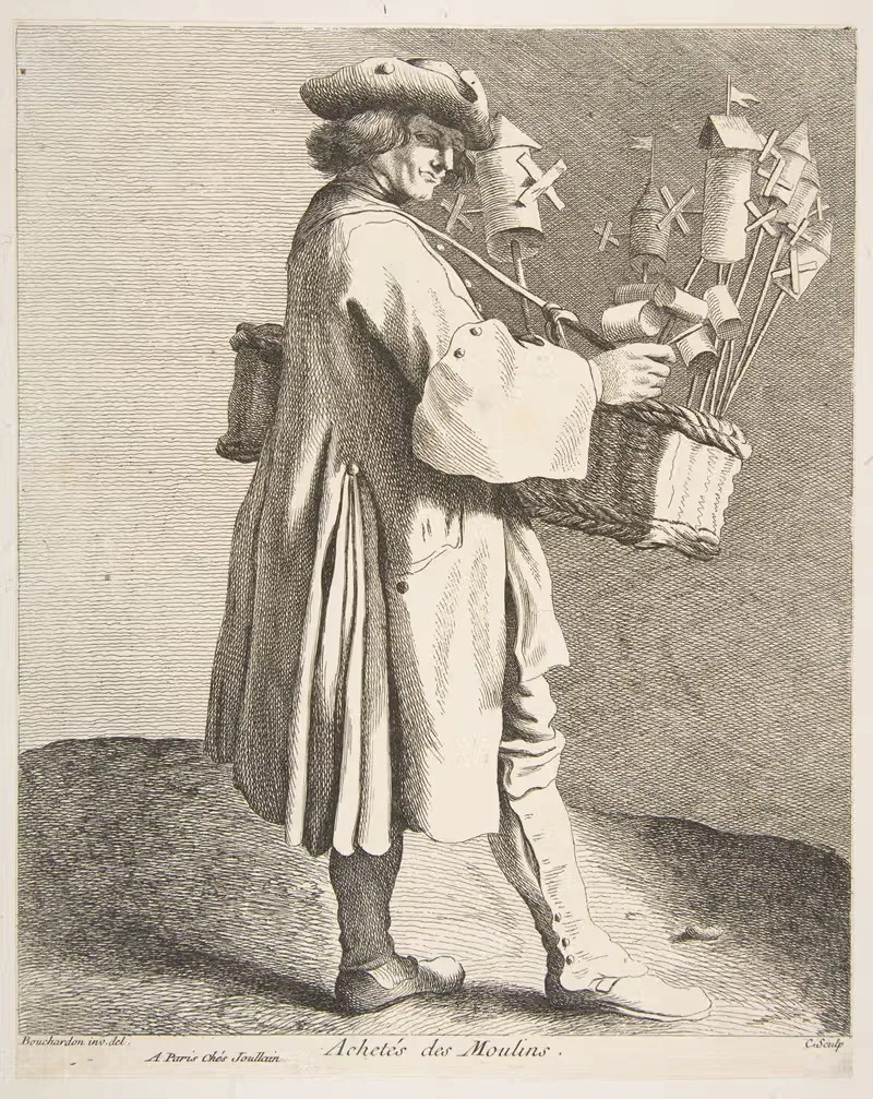 Whirligig Peddler by Edmé Bouchardon, 1737-1746 — digital art print download