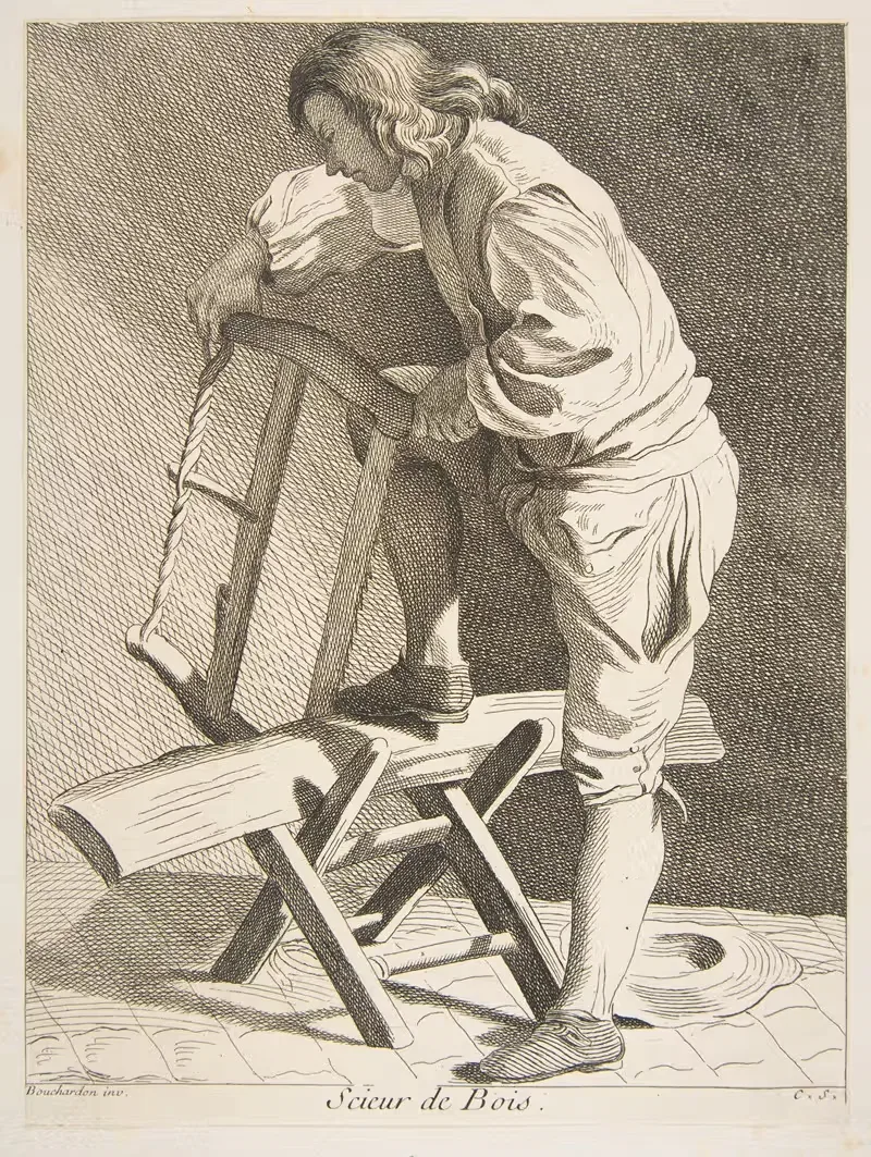 Wood Cutter by Edmé Bouchardon, 1737-1746 — digital art print download
