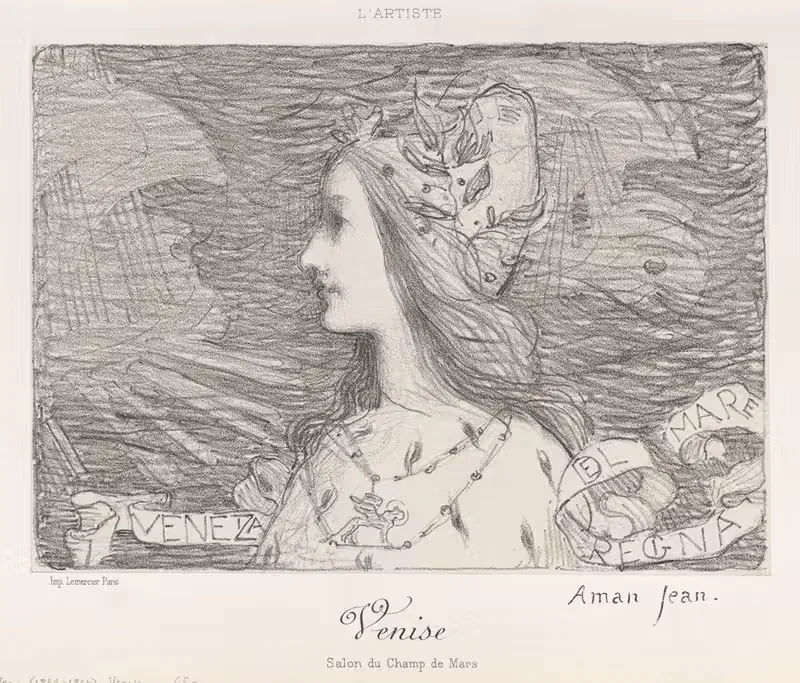 Венеция by Эдмон Франсуа Аман-Жан, 1892 — digital art print download