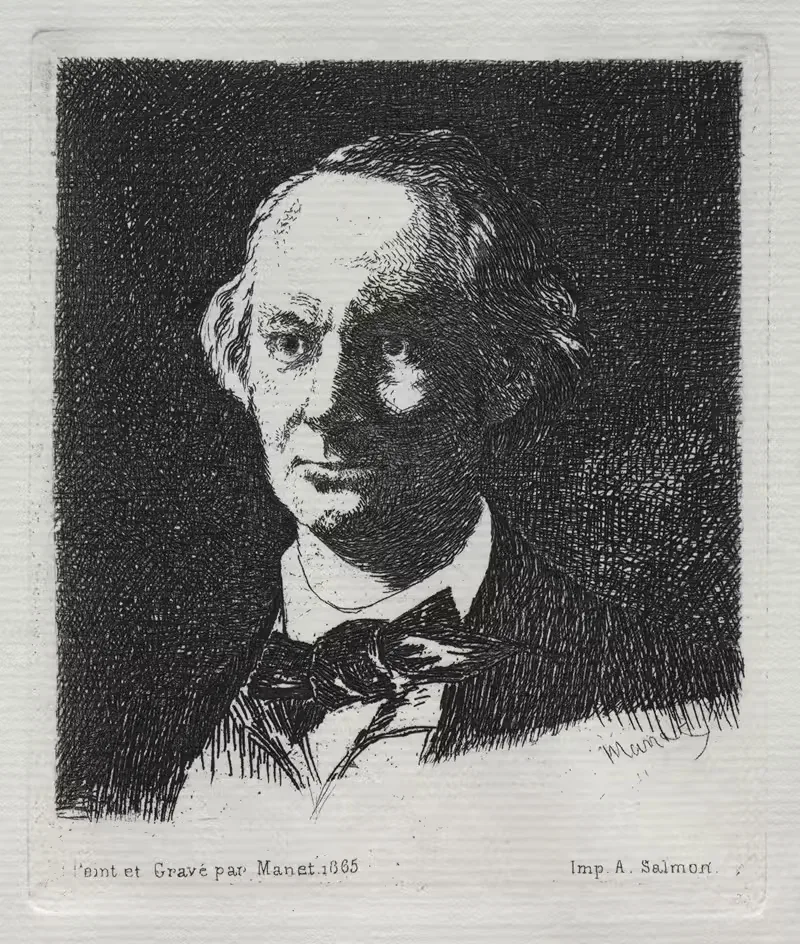 Charles Baudelaire by Édouard Manet, 1869 — digital art print download