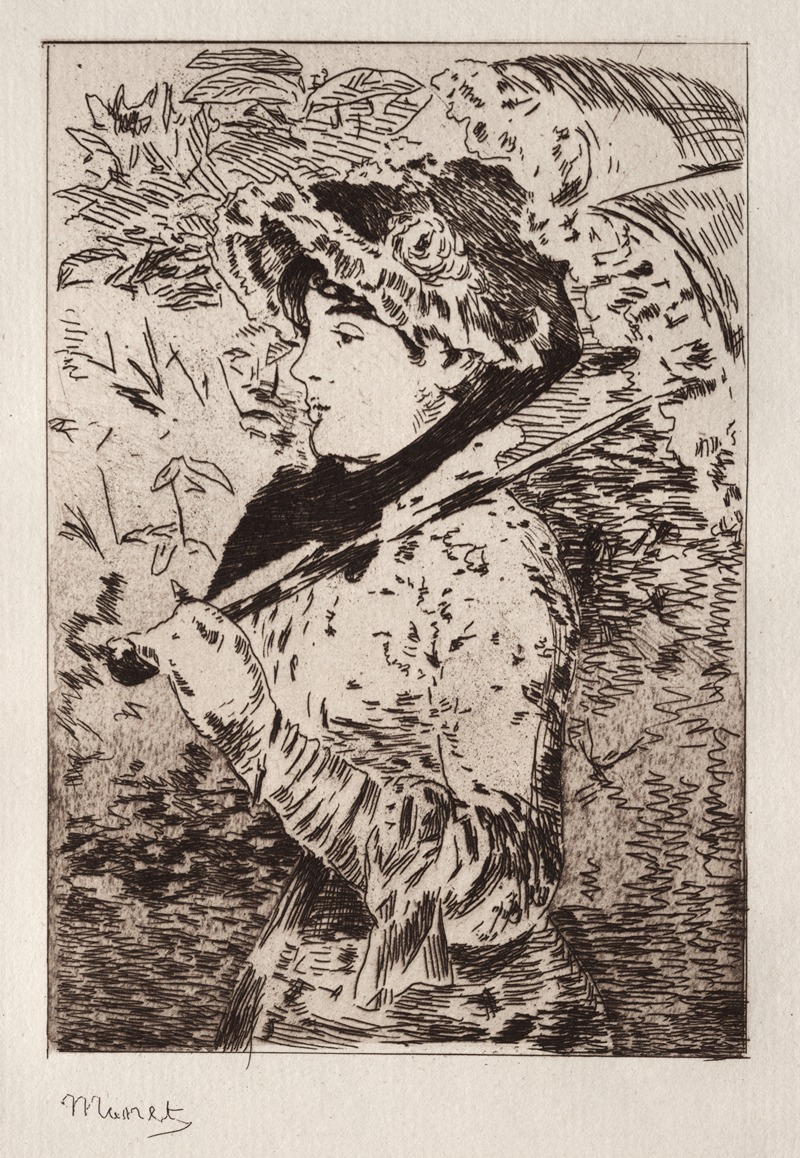 Жанна; Весна by Эдуар Мане, 1882 — digital art print download