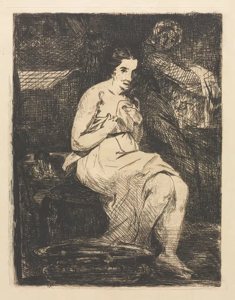Уборная by Эдуар Мане, 1862 — digital art print download