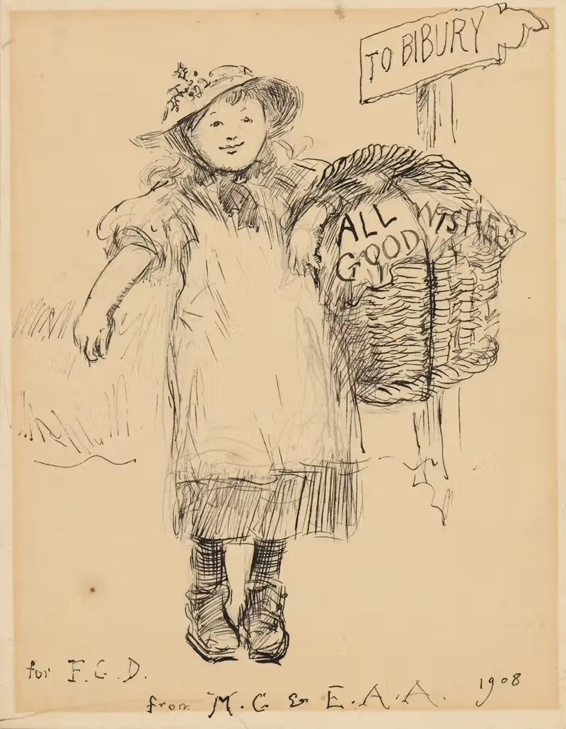 Young Girl Carrying a Basket — Edwin Austin Abbey