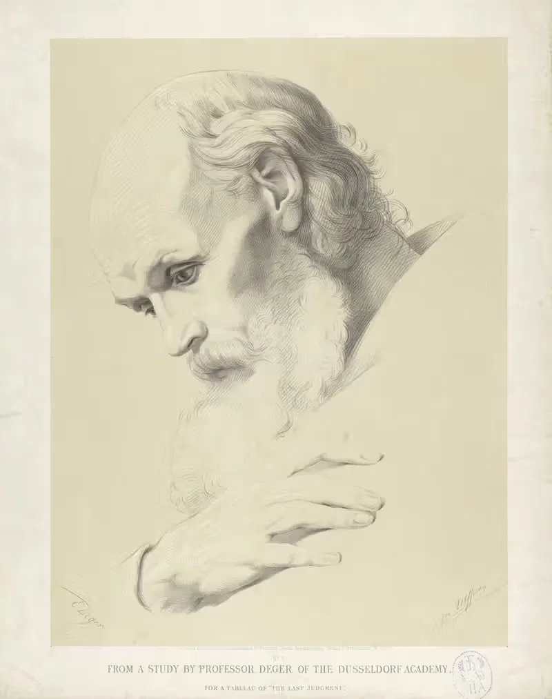 Head of a bearded man — Ernst Deger