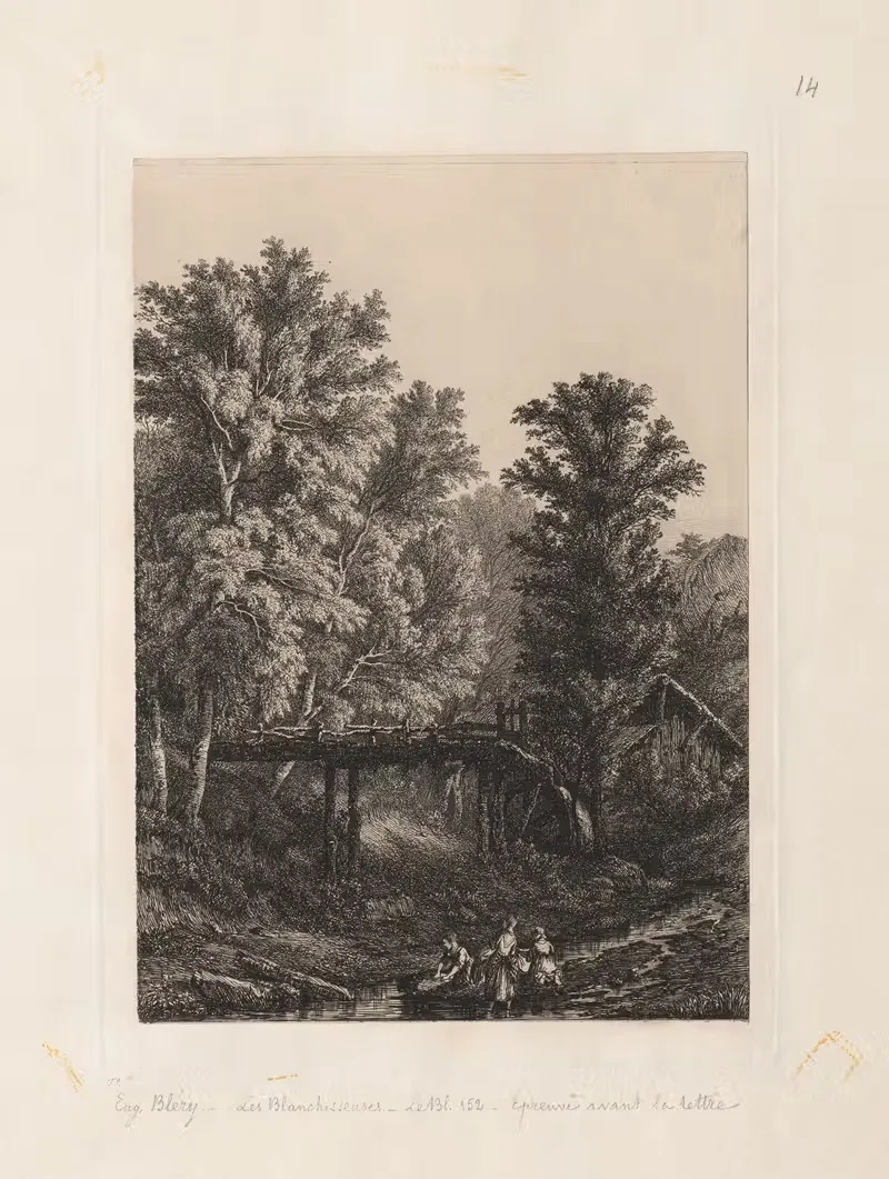 Прачки by Евгений Блери, 1838 — digital art print download