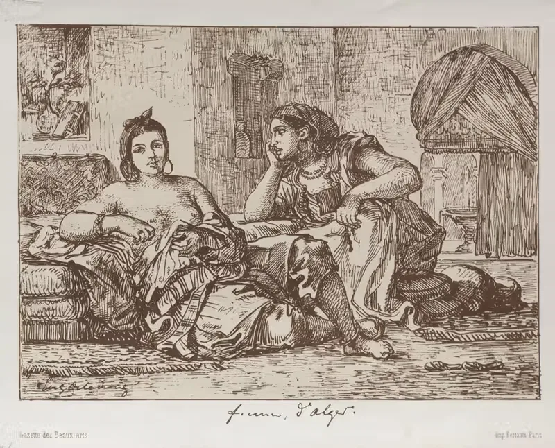 Женщины Алжира — Эжен Делакруа