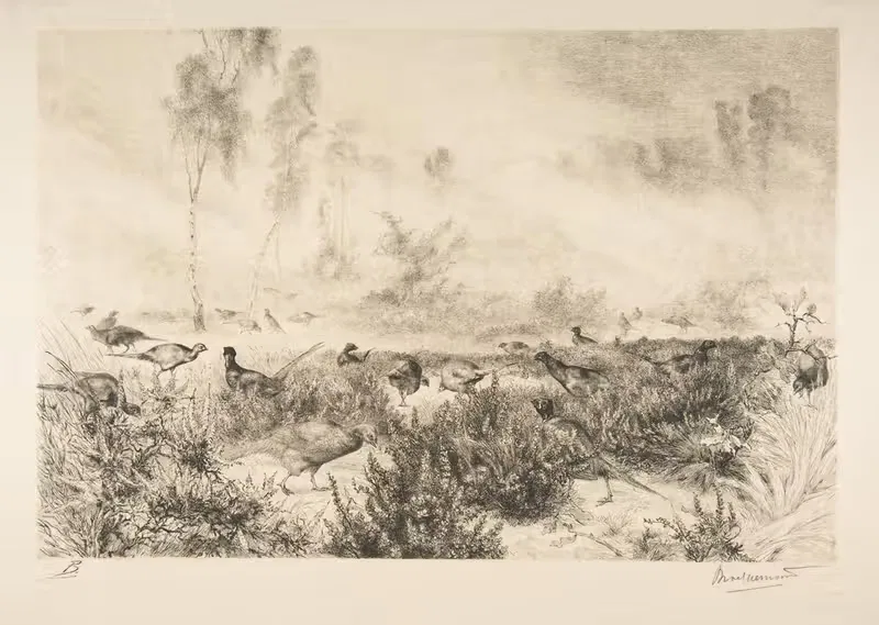 Утренние туманы by Феликс Браккемонд, 1882 — digital art print download