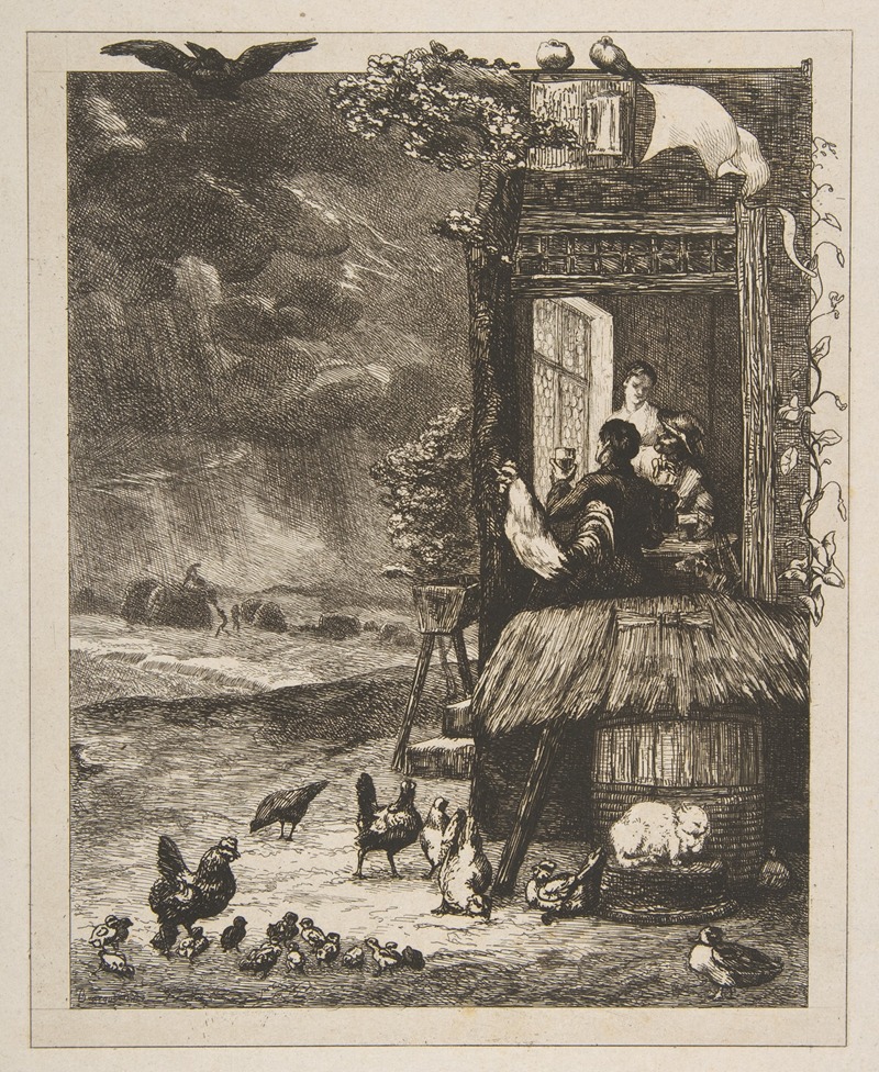 L'orage by Félix Bracquemond, 1856 — digital art print download
