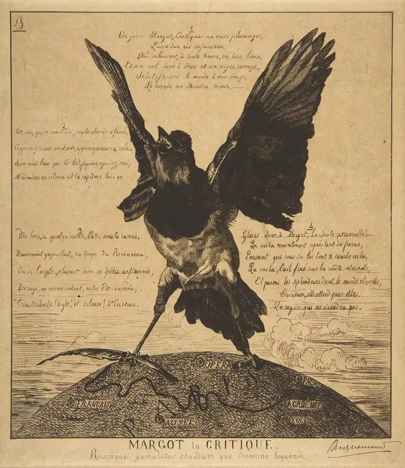 Марго Критик by Феликс Браккемонд, 1854 — digital art print download