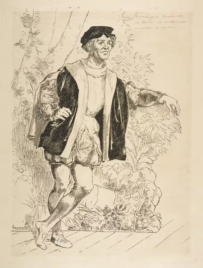 Portrait of Fernand — Félix Bracquemond