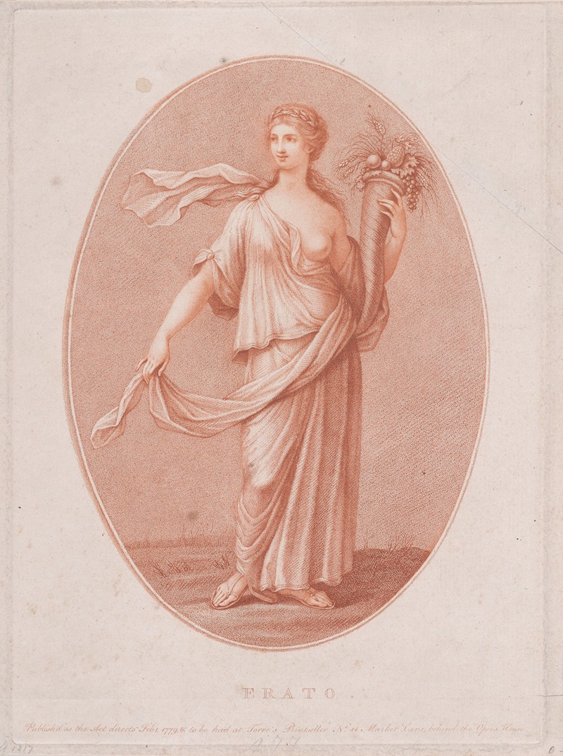Erato by Франческо Бартолоззи, 1779 — digital art print download