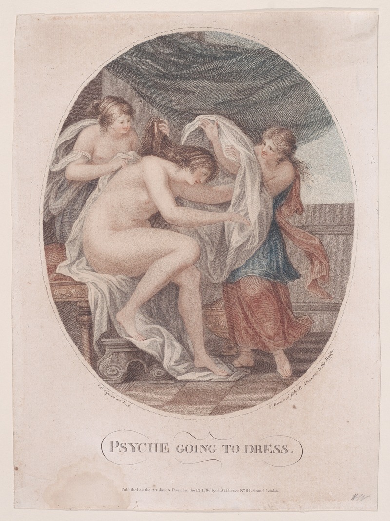 Psyche Going to Dress by Франческо Бартолоззи, 1786 — digital art print download