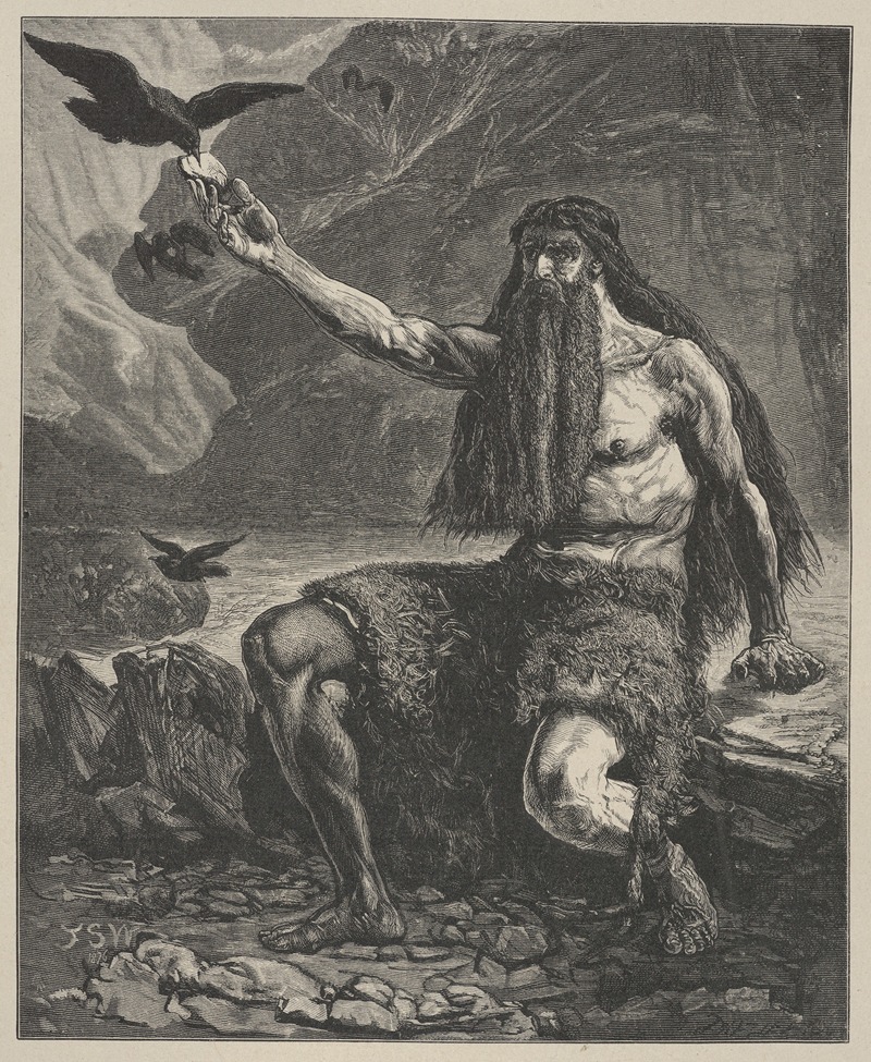 Elijah Fed By Ravens by Francis Sylvester Walker — digital art print download