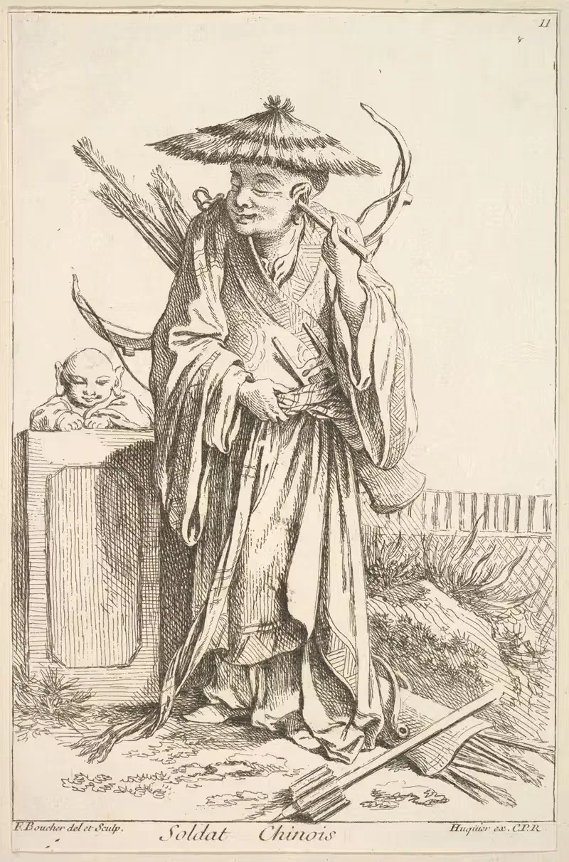 Китайский солдат by Франсуа Буше, 1738–1745 — digital art print download