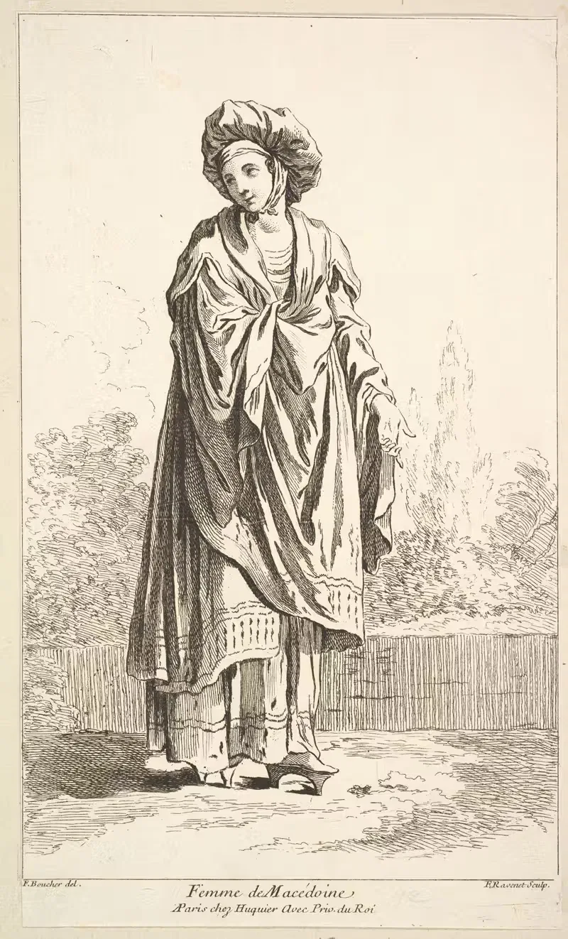 Femme de Macédoine, plate 12 — François Boucher