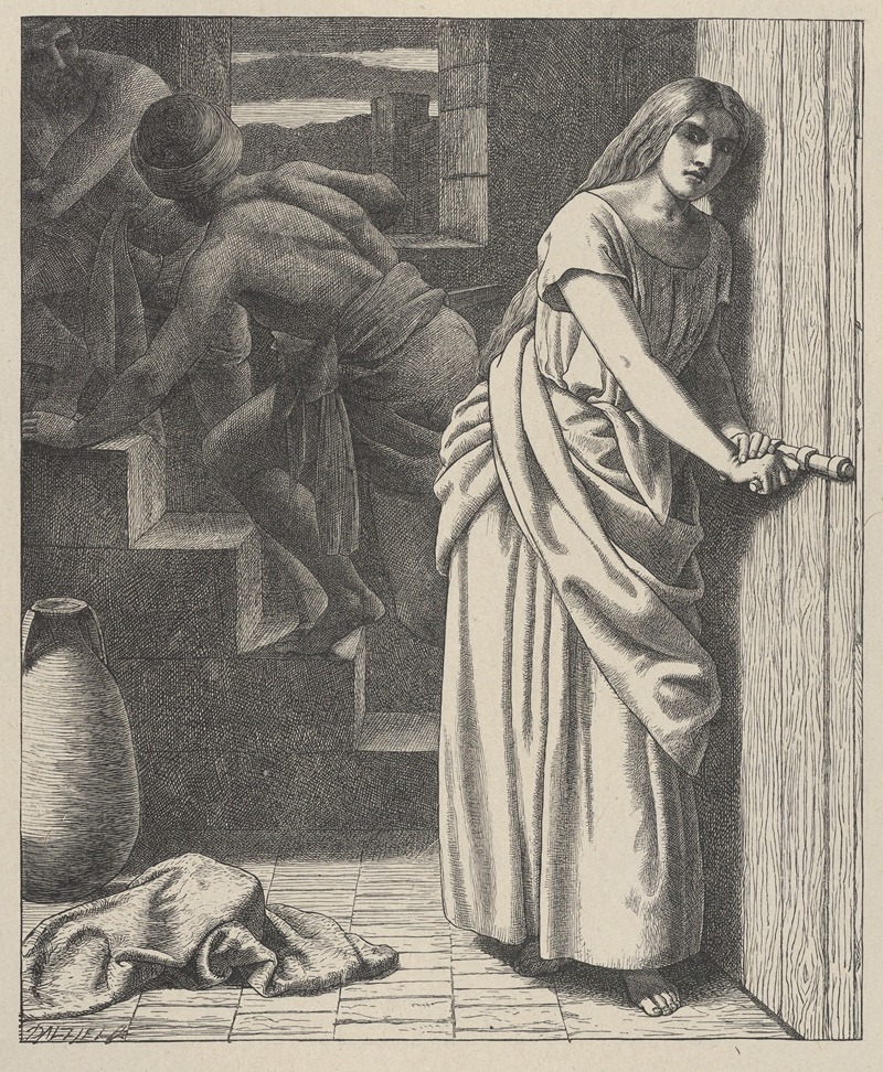 Rahab and the Spies by Фредерик Ричард Пикерсгилл — digital art print download
