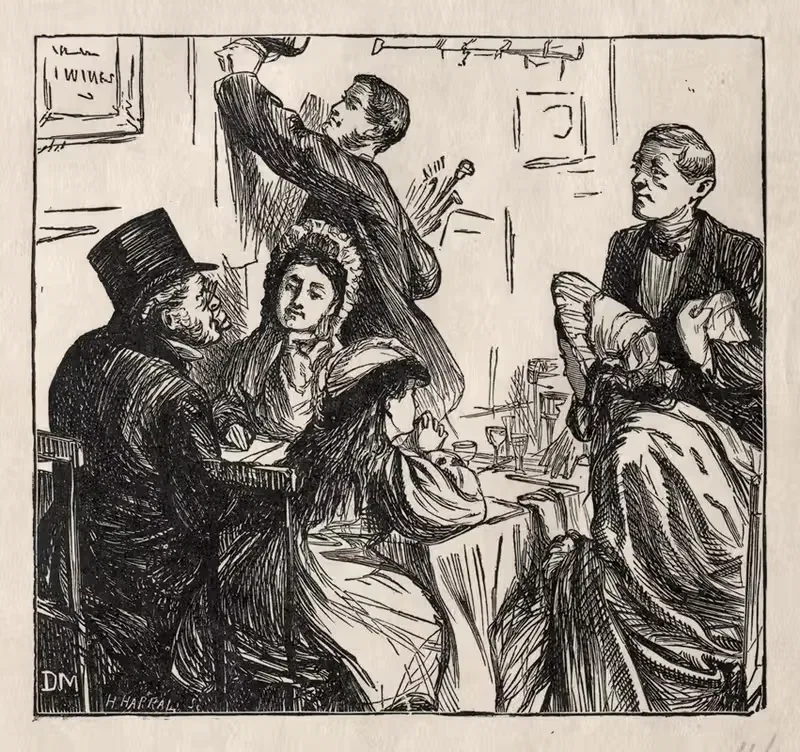 Освежение – На Великой выставке by Джордж Дю Мориэ, 1862 — digital art print download