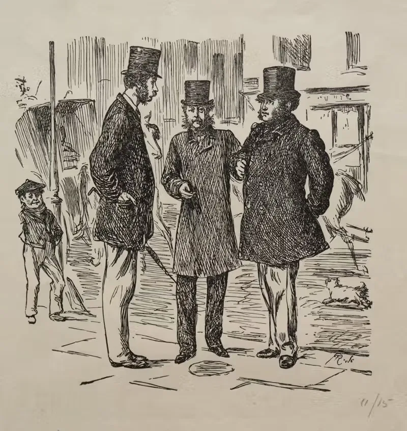Маленький момент перед знакомством by Джордж Дю Мориэ, 1865 — digital art print download