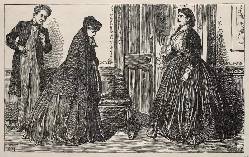 Другая миссис Джонсон by Джордж Дю Мориэ, 1865 — digital art print download
