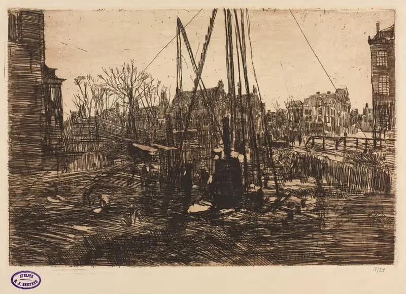 Строительная площадка в Амстердаме by Джордж Хендрик Бреййтнер, c. 1902 — digital art print download