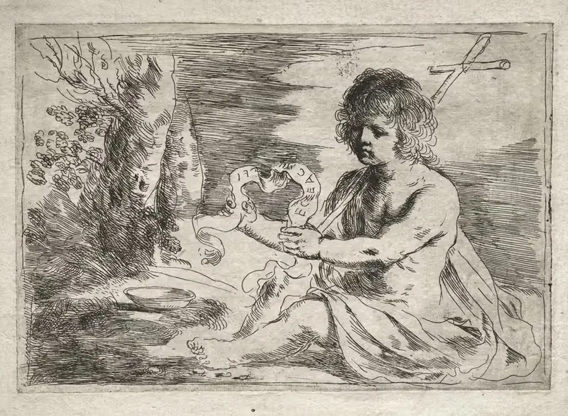 St. John the Baptist by Guercino — digital art print download