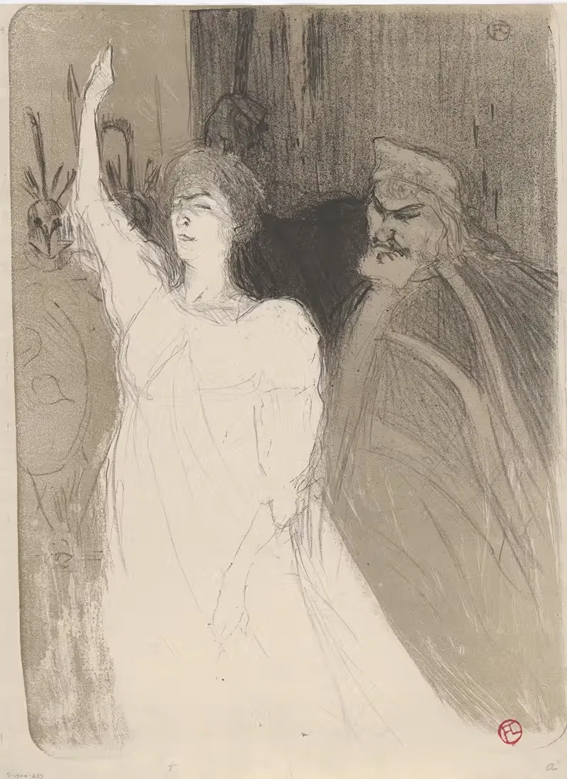 Бартет и Мунет-Салли, в Антигоне by Анри де Тулуз-Лотрек, 1893 — digital art print download