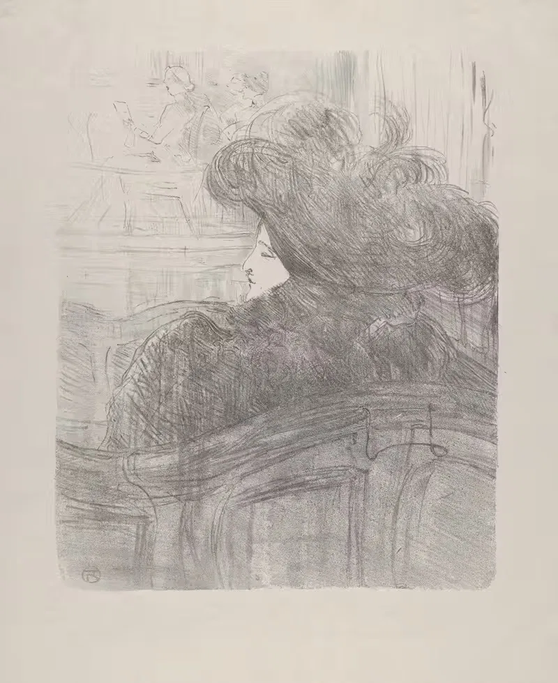 Cléo de Mérode by Henri de Toulouse-Lautrec, 1898 — digital art print download