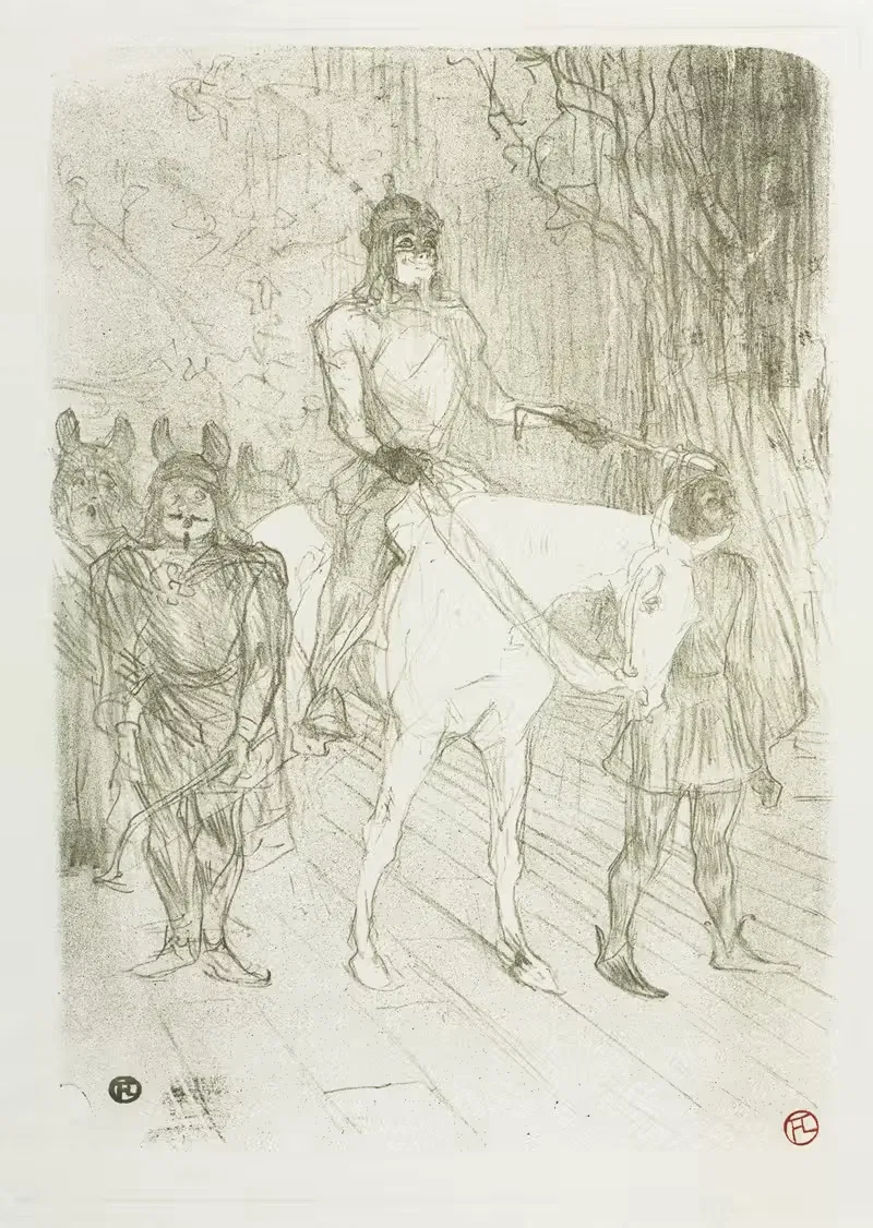 Вход Брассера в Хильперику by Анри де Тулуз-Лотрек, 1895 — digital art print download