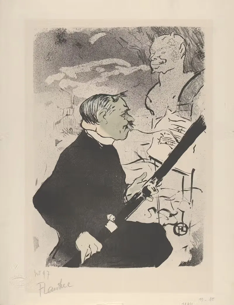For You!…, from 'The Old Tales' — Henri de Toulouse-Lautrec