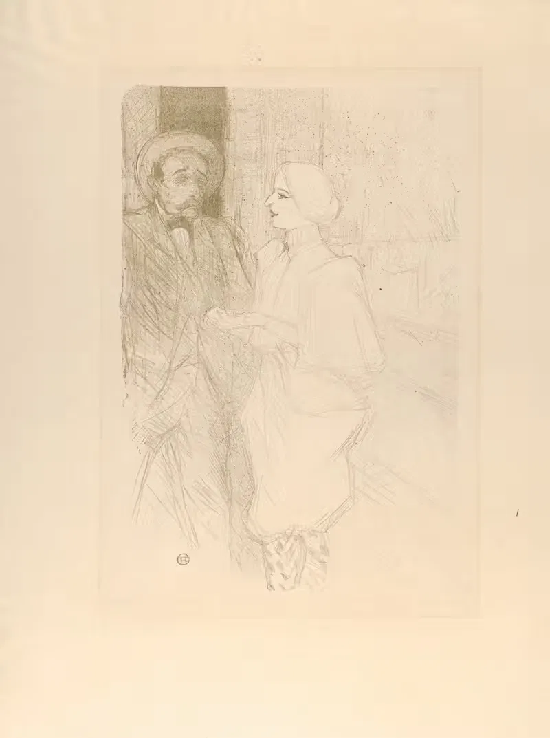 Léonie Yahne and Henry Mayer, in L'Age Difficile — Henri de Toulouse-Lautrec