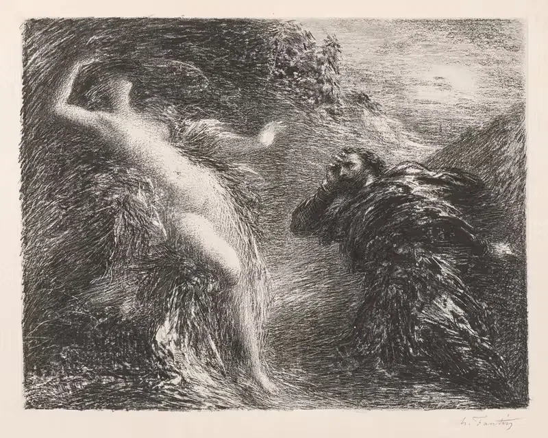 Манфред и Астарта by Анри Фантен-Латур, 1892 — digital art print download