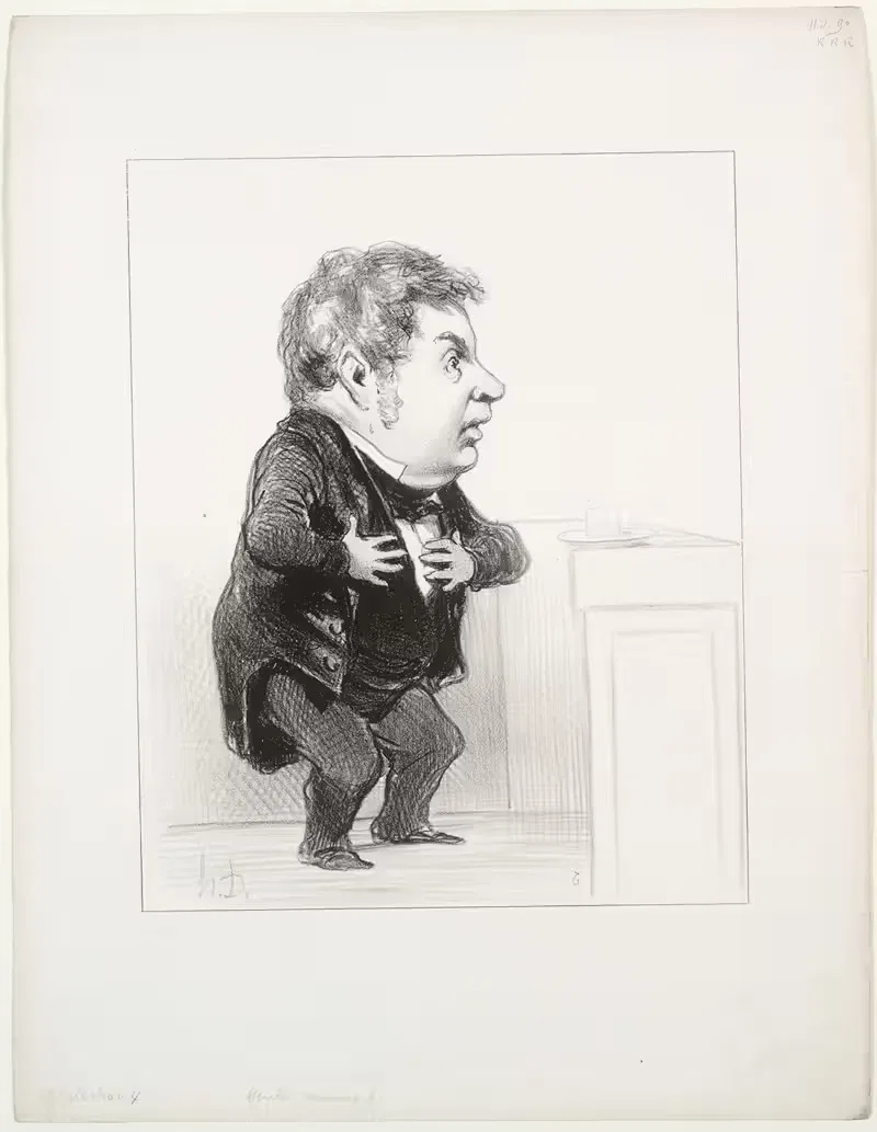 Michel Goudchaux by Honoré Daumier, 1849 — digital art print download