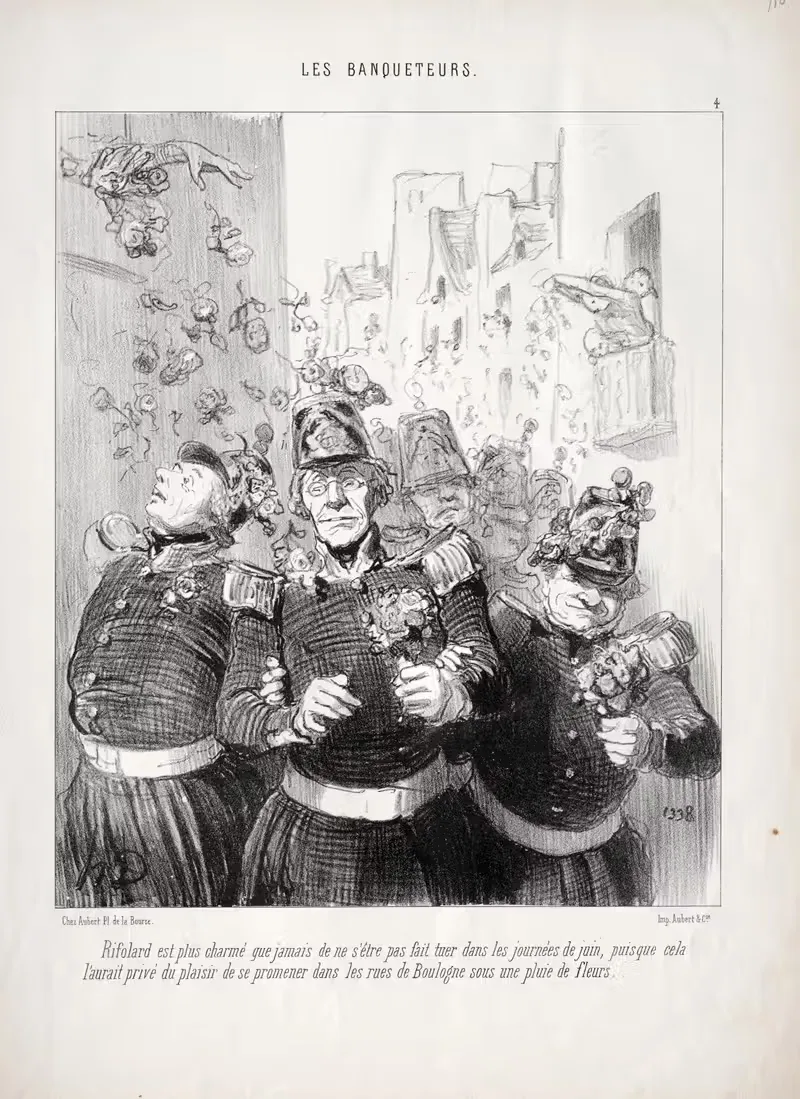 Рифолар более чем когда-либо рад... by Оноре Дома, 1848 — digital art print download