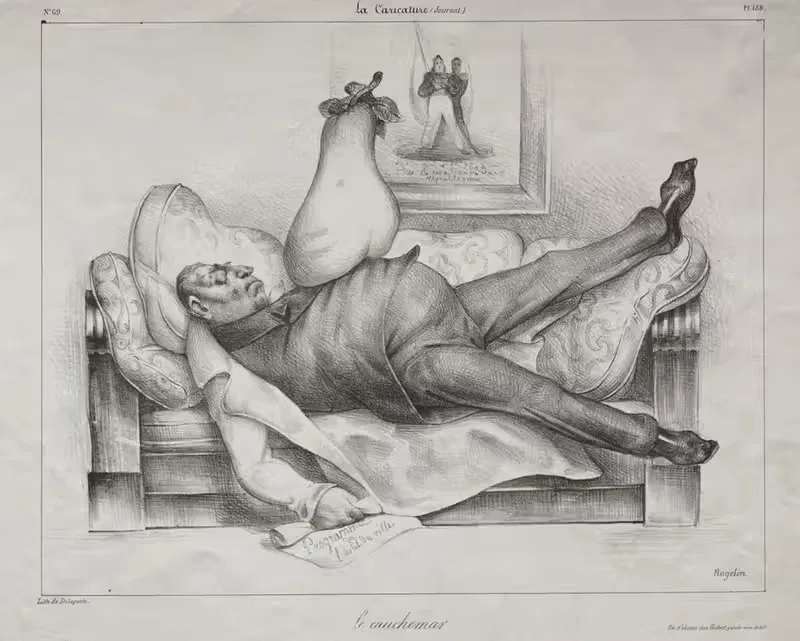 Кошмар by Оноре Дома, 1832 — digital art print download