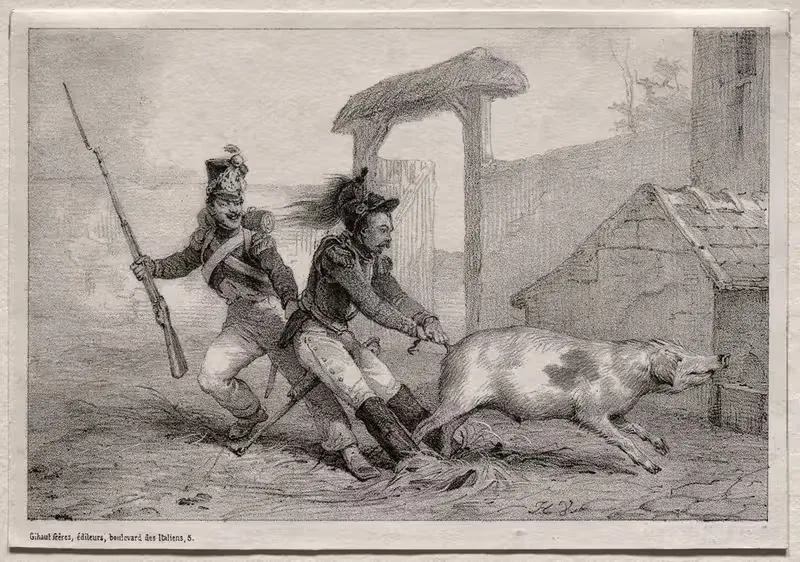 Держись крепче!, или Разбойники by Гораций Верне, 1823 — digital art print download