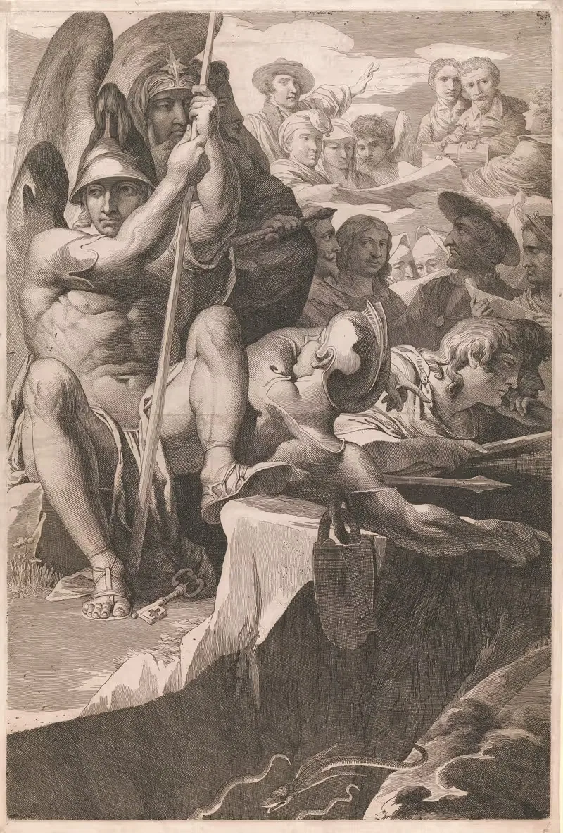 Ангельские стражи by Джеймс Барри, 1808 — digital art print download