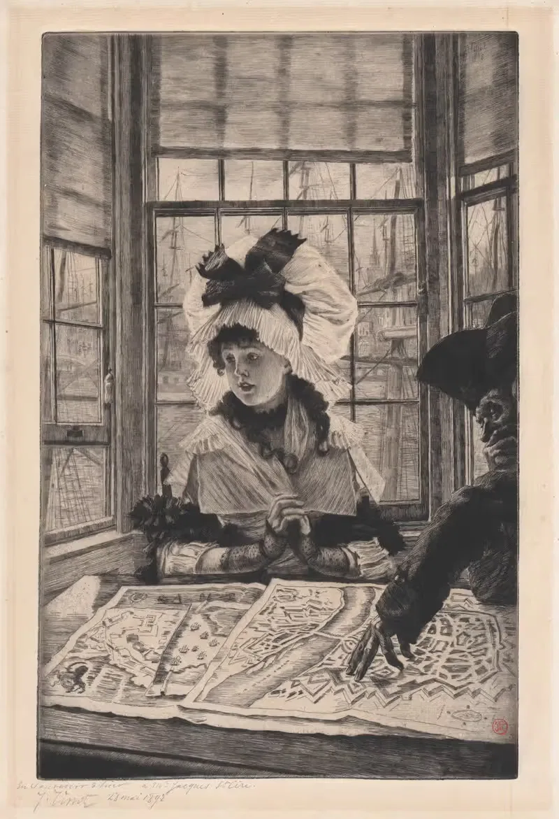 Непривлекательная история by Джеймс Тиссо, 1878 — digital art print download